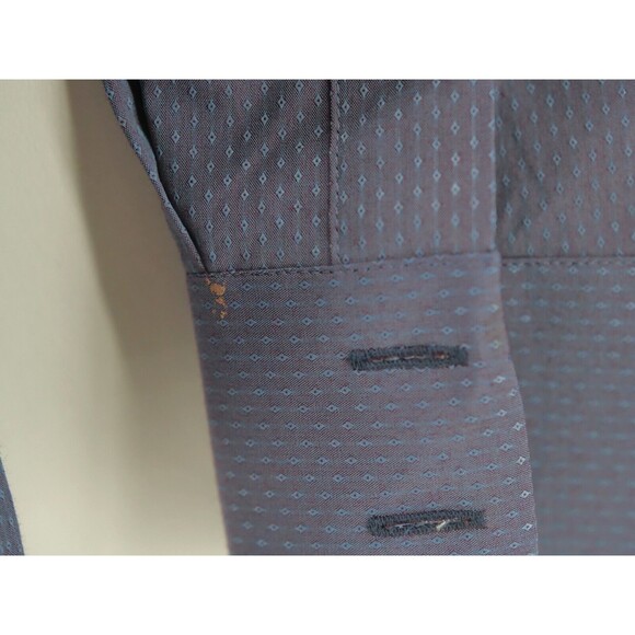 Bogosse Shirt Mens 3 Medium Blue Prints Long Sleeve Button Up Cotton Casual - Picture 4 of 9